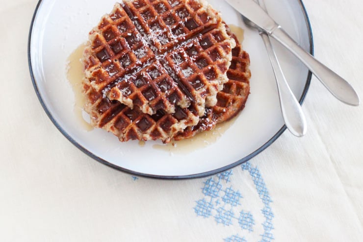 waffleNEW banana coconut waffles (vegan and gluten-free) - The First Mess