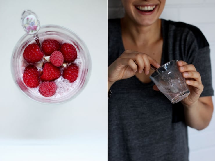 Raw Raspberry + Vanilla Chia Pudding raw raspberry and vanilla chia pudding - The First Mess