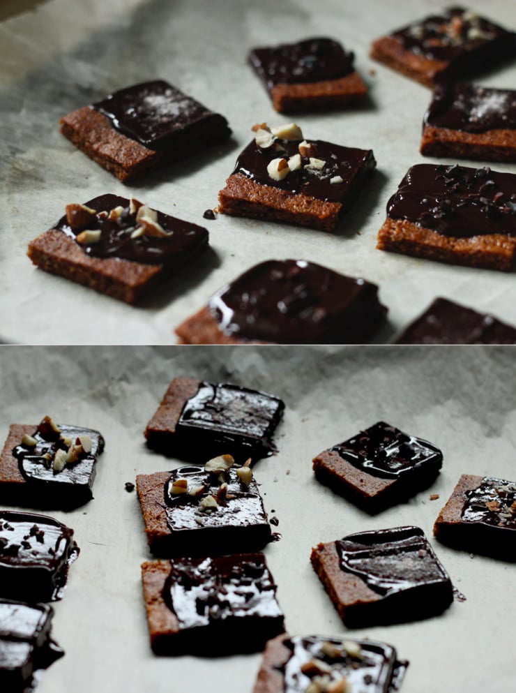 vegan + grain-free chocolate covered hazelnut grahams - The First Mess