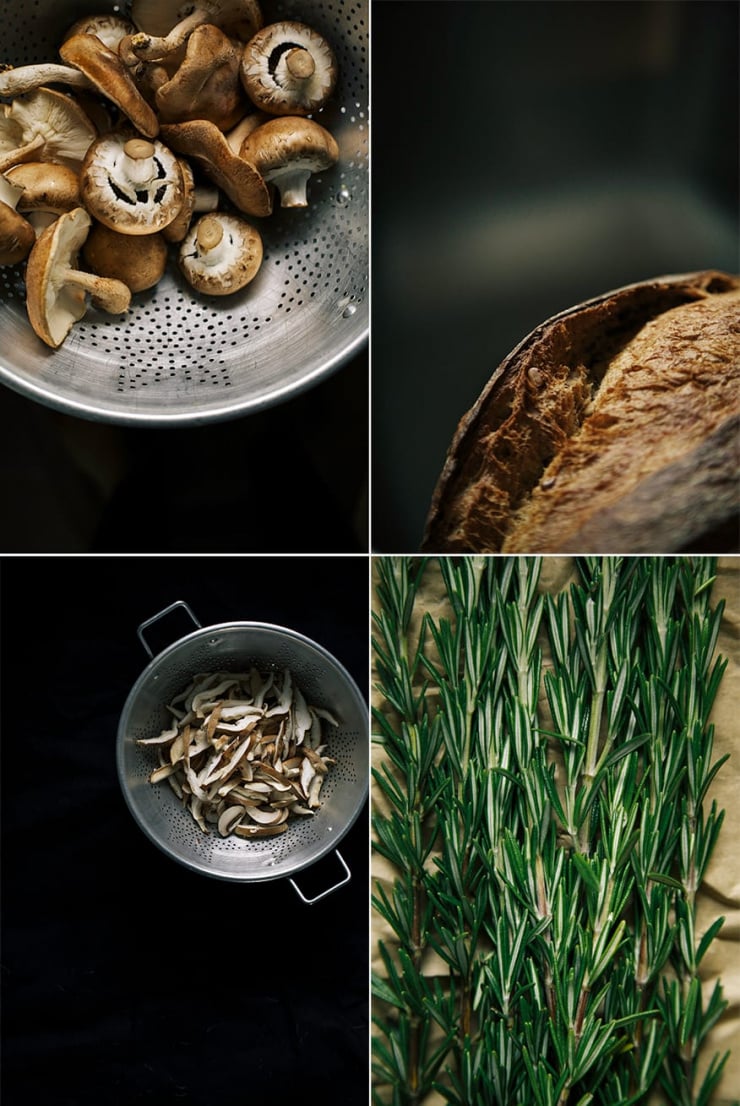 rosemary mushroom + chickpea ragoût prep // the first mess