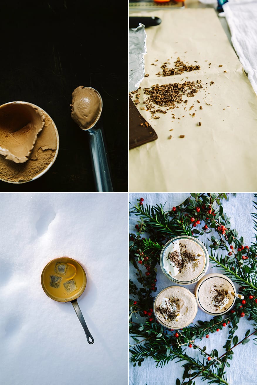 vegan earl grey + chocolate shakes // the first mess