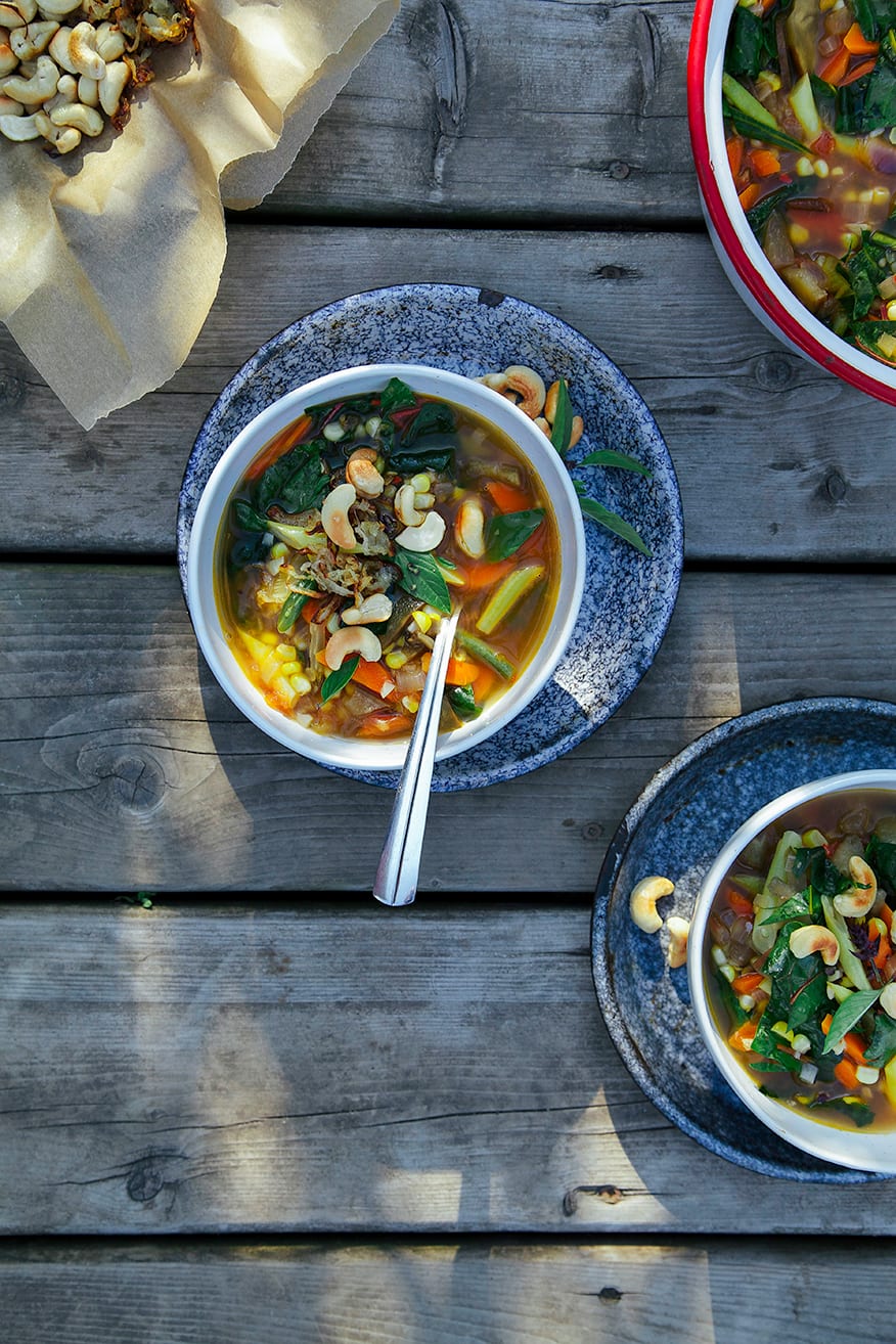 Bali garden stew w/ toasty cashews + shallots // @thefirstmess