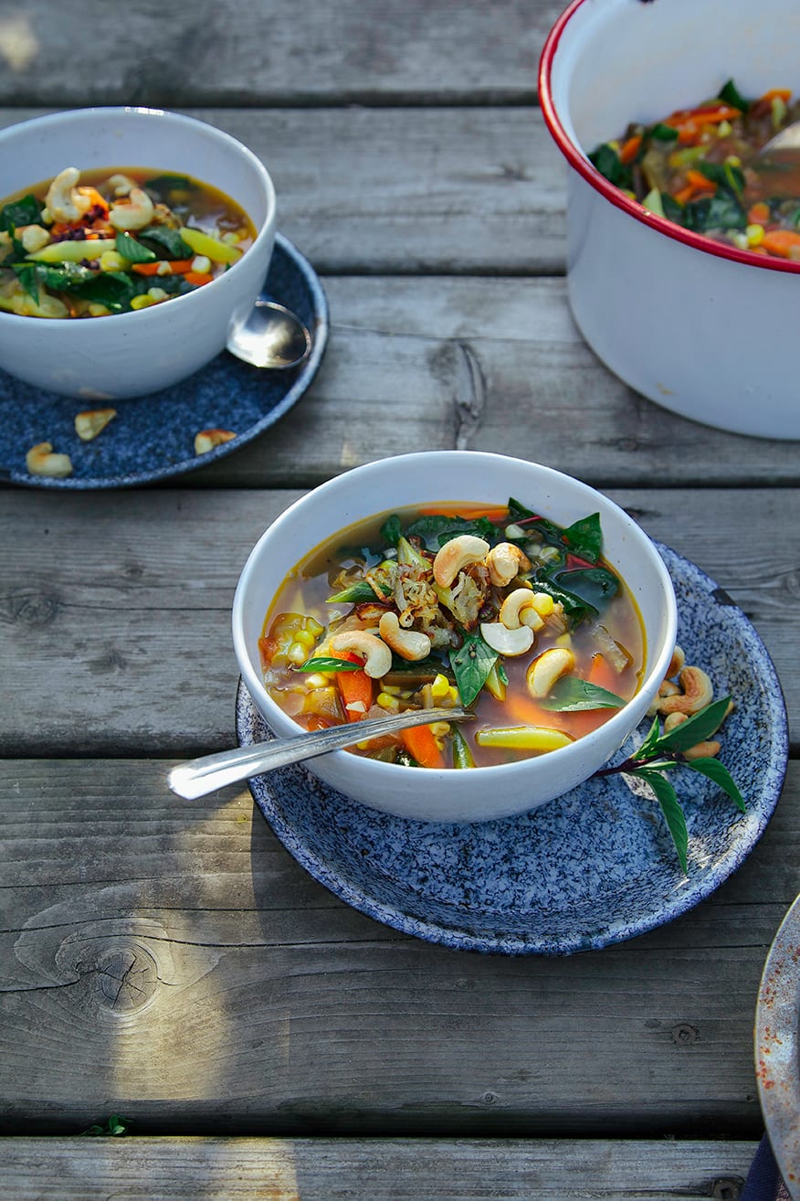 Bali garden stew w/ toasty cashews + shallots // @thefirstmess