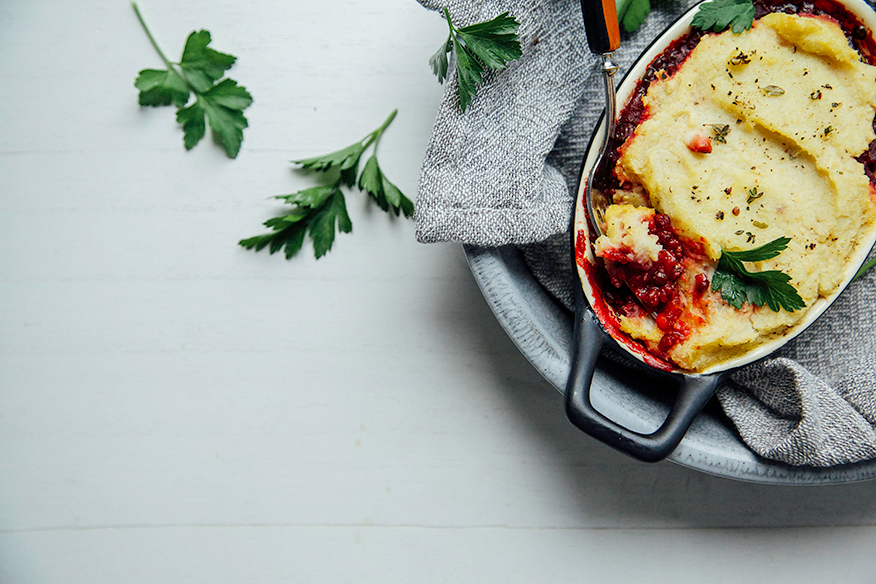 garden keeper's pie w/ beets, lentils + creamy celery root mash // @thefirstmess garden keeper's pie w/ beets, lentils + creamy celery root mash // @thefirstmess