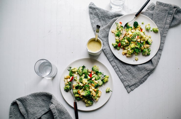 caraway + horseradish broccoli quinoa salad