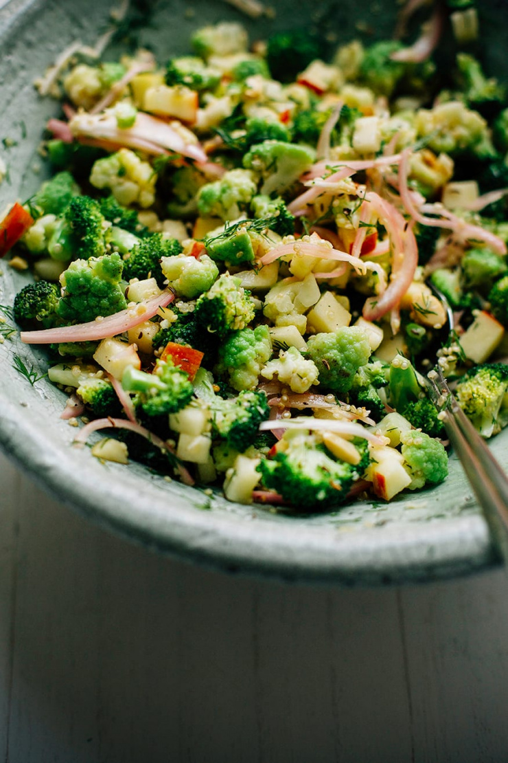 caraway + horseradish broccoli quinoa salad // via @thefirstmess caraway and horseradish broccoli quinoa salad
