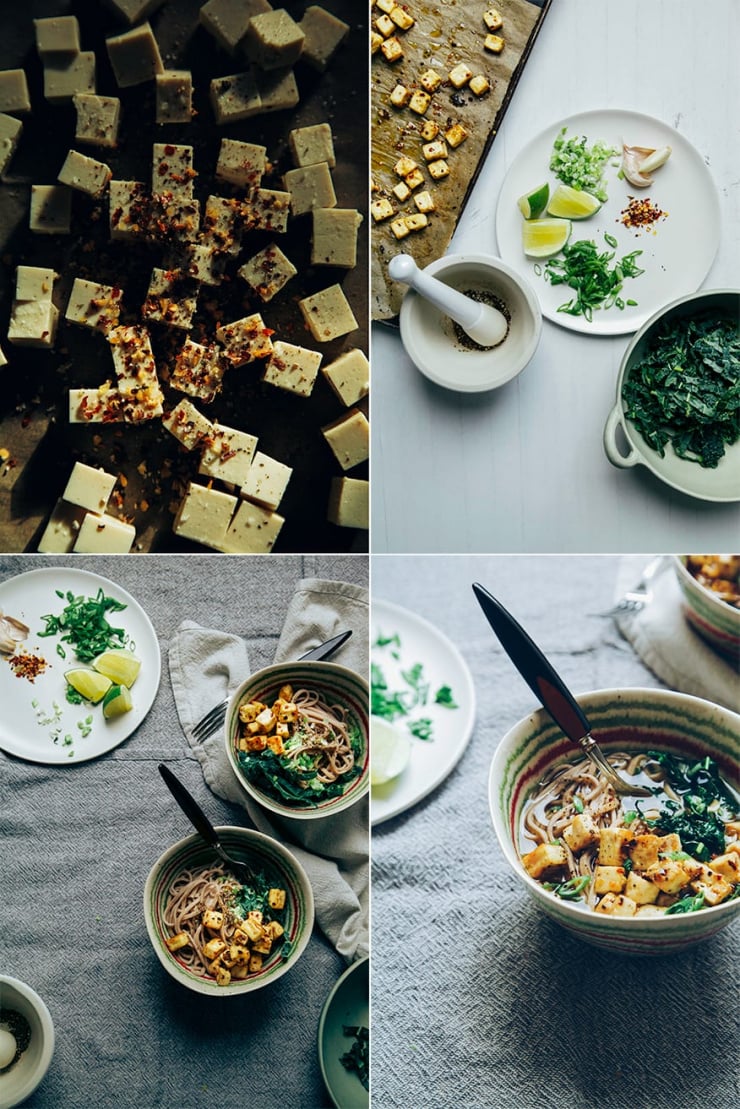 garlic pepper soba w/ chili-roasted tofu // @thefirstmess