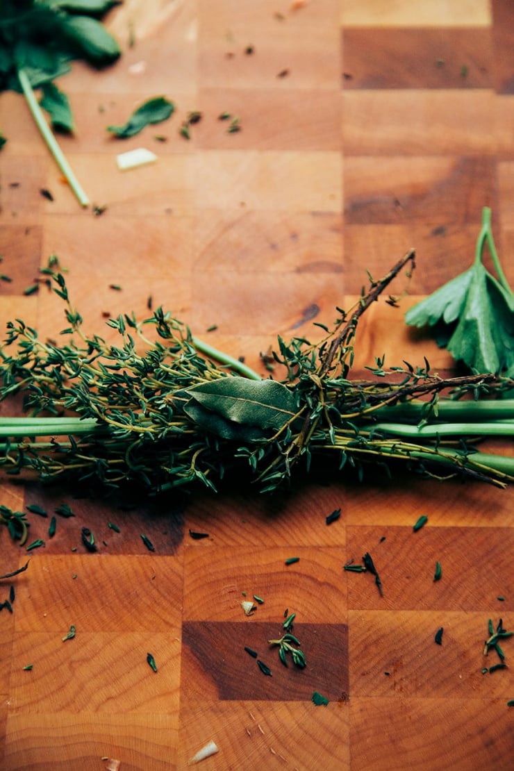 herbs tied up // @thefirstmess