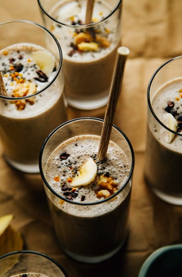 raw banana bread shake // @thefirstmess