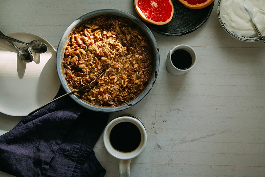 hearty apple-spice buckwheat bake #vegan #glutenfree // www.thefirstmess.com