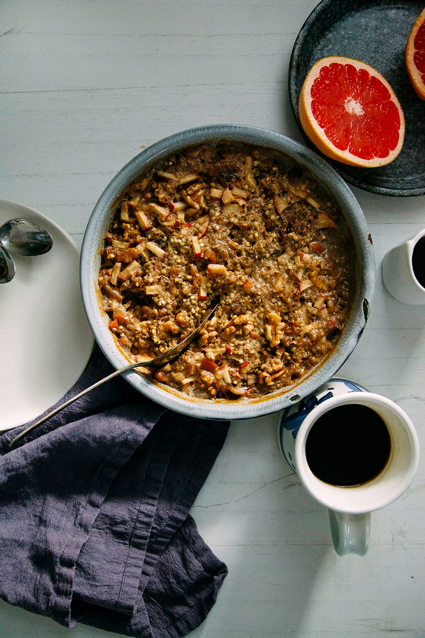 hearty apple-spice buckwheat bake #vegan #glutenfree // www.thefirstmess.com