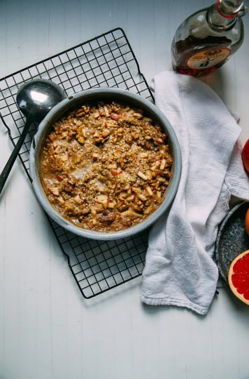 hearty apple-spice buckwheat bake // via @thefirstmess