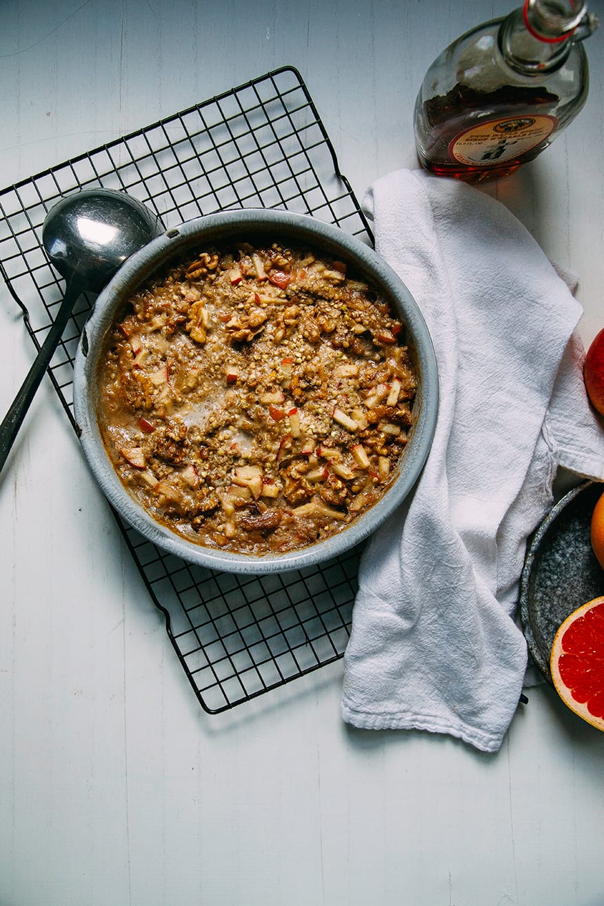hearty apple-spice buckwheat bake #vegan #glutenfree // www.thefirstmess.com
