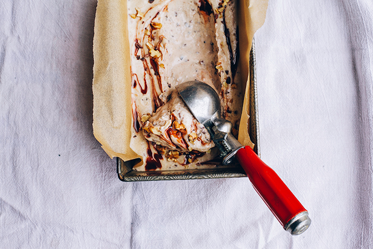 raw + vegan chunky monkey ice cream
