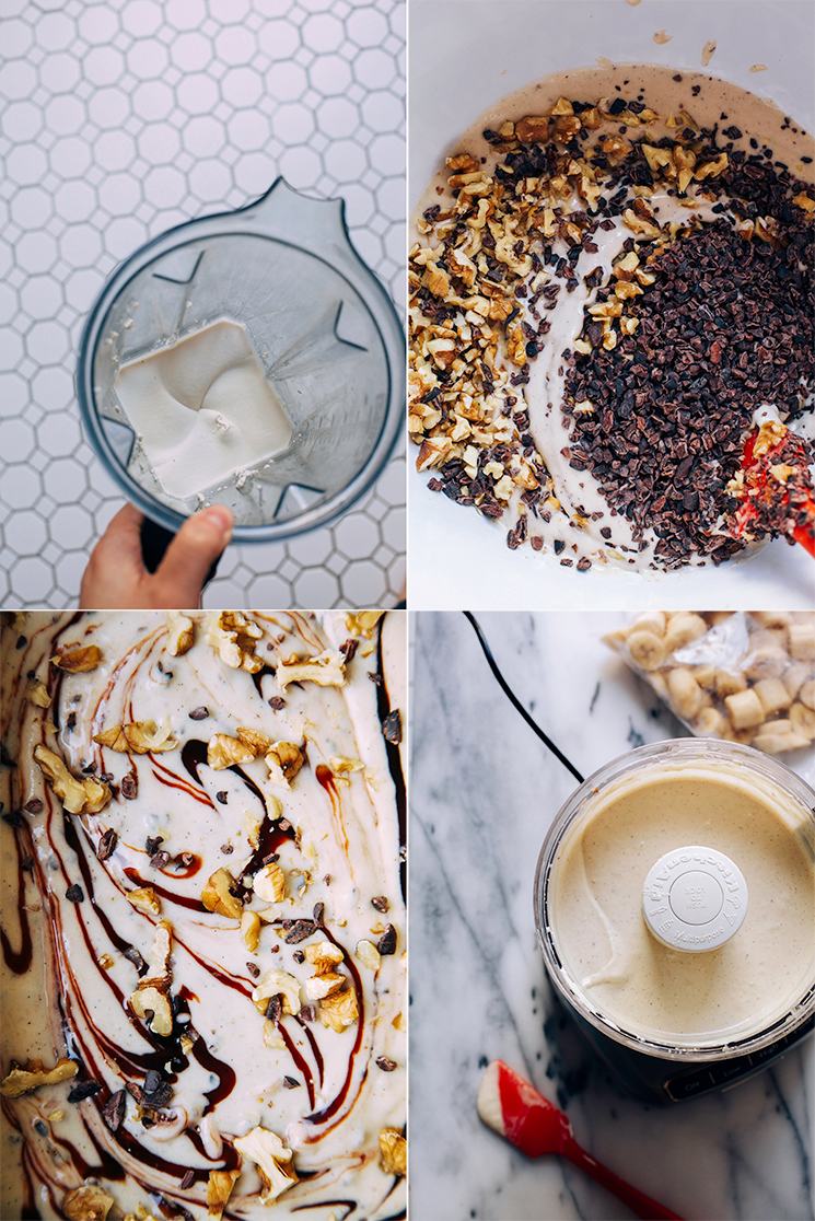 raw + vegan chunky monkey ice cream