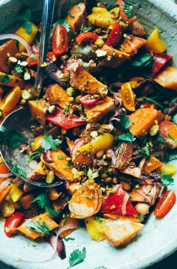 moroccan-ish sweet potato sunshine salad // thefirstmess.com
