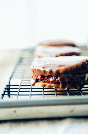 healthy, vegan wagon wheels // via thefirstmess.com