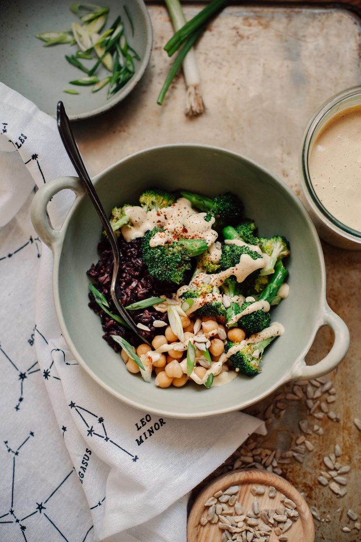 vegan special sauce + a roasted broccoli bowl // thefirstmess.com