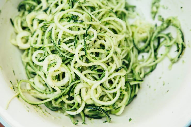 for Creamy Zucchini Noodles with Spring Onion Miso Sauce & Cheesy Sunflower Sprinkle - The First Mess