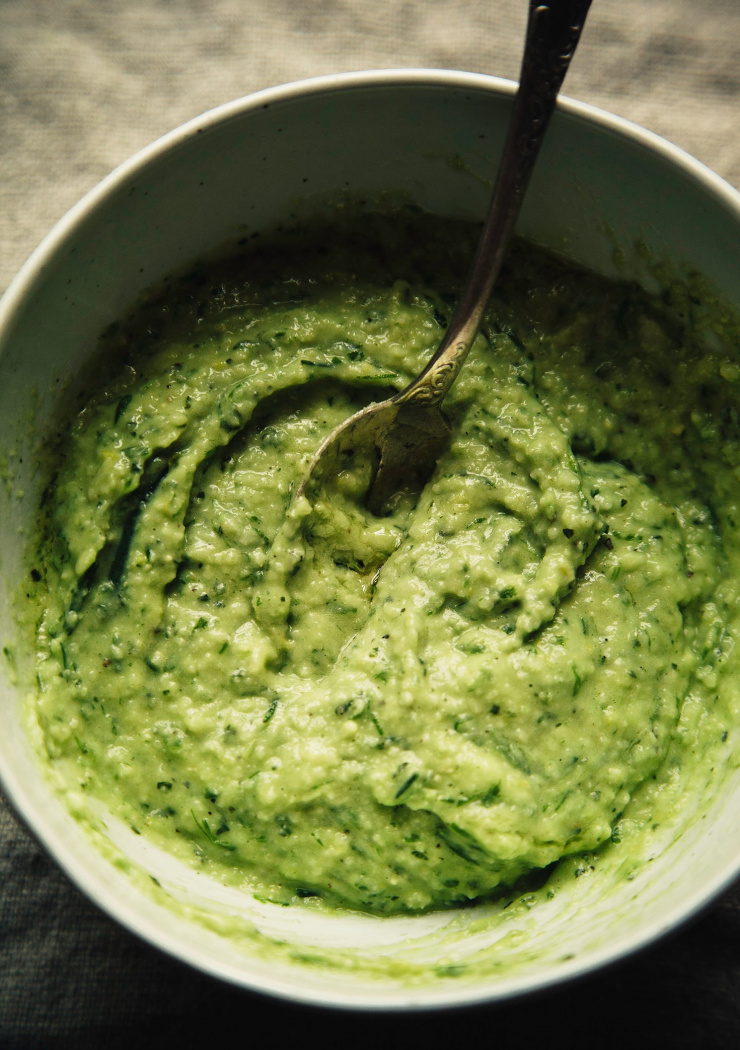 Creamy Spring Onion Miso Sauce (vegan, nut + seed-free) - The First Mess