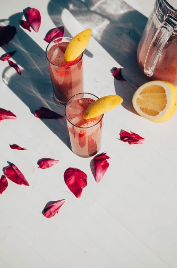 strawberry rosewater chia fresca - The First Mess