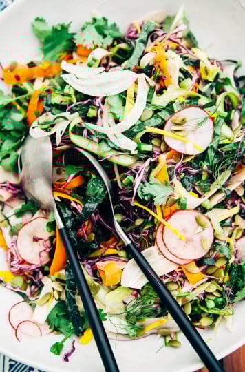 citrus miso slaw with 10 vegetables - The First Mess
