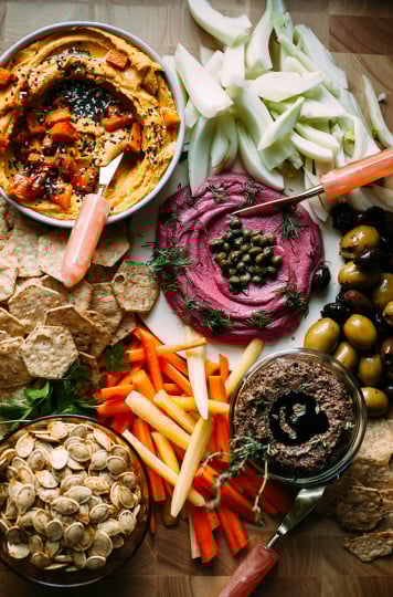 The ultimate vegan snack board - The First Mess