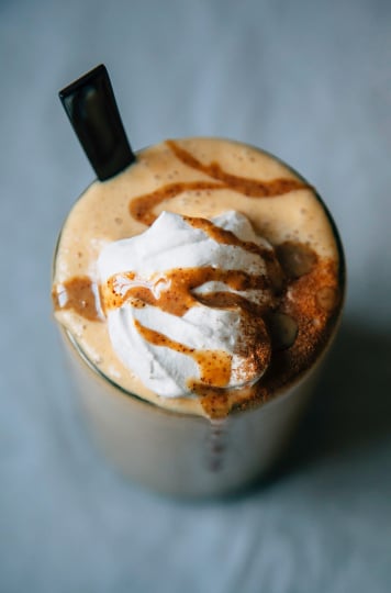 Vegan Pumpkin Lassi with Ginger, Cardamom & Coconut - The First Mess