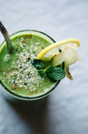 Winter Glow Green Smoothie with Hemp & Ginger - The First Mess