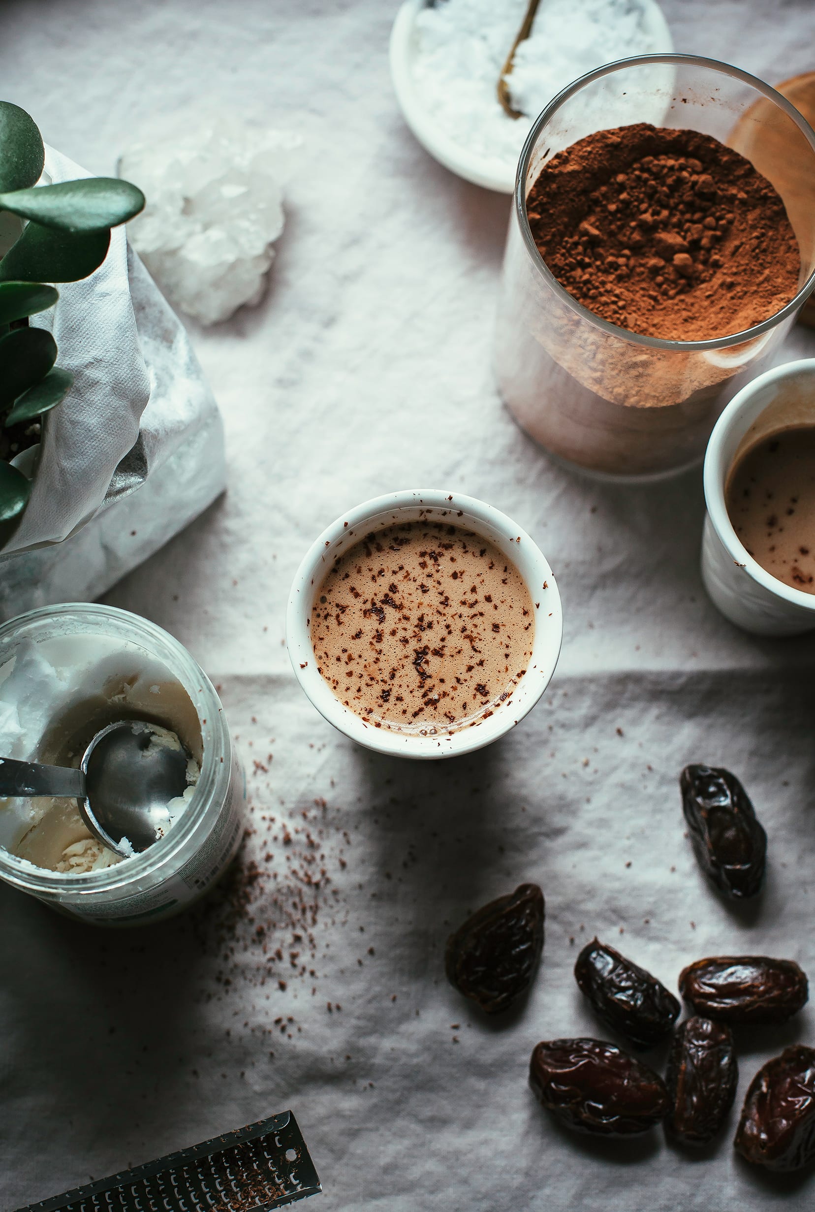 COCONUT BUTTER HOT CHOCOLATE - The First Mess