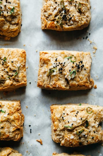 VERY GOOD VEGAN BISCUITS WITH MISO & GREEN ONIONS - The First Mess