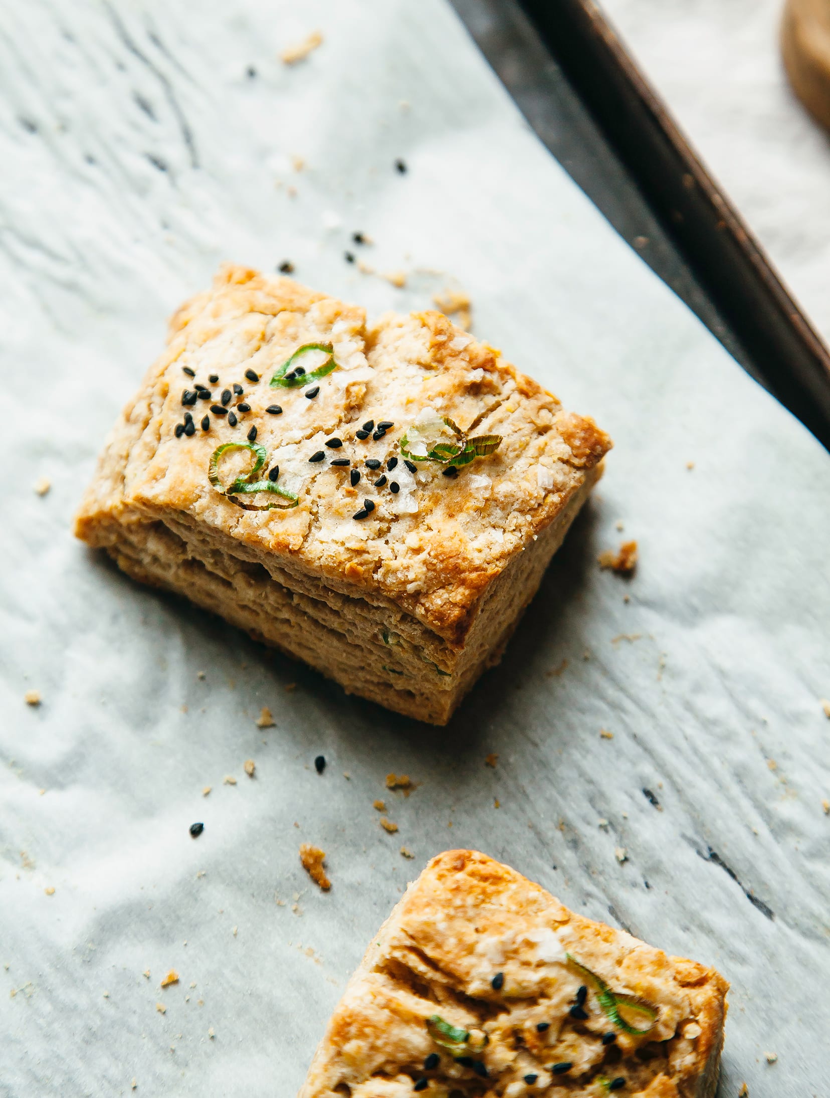VERY GOOD VEGAN BISCUITS WITH MISO & GREEN ONIONS - The First Mess
