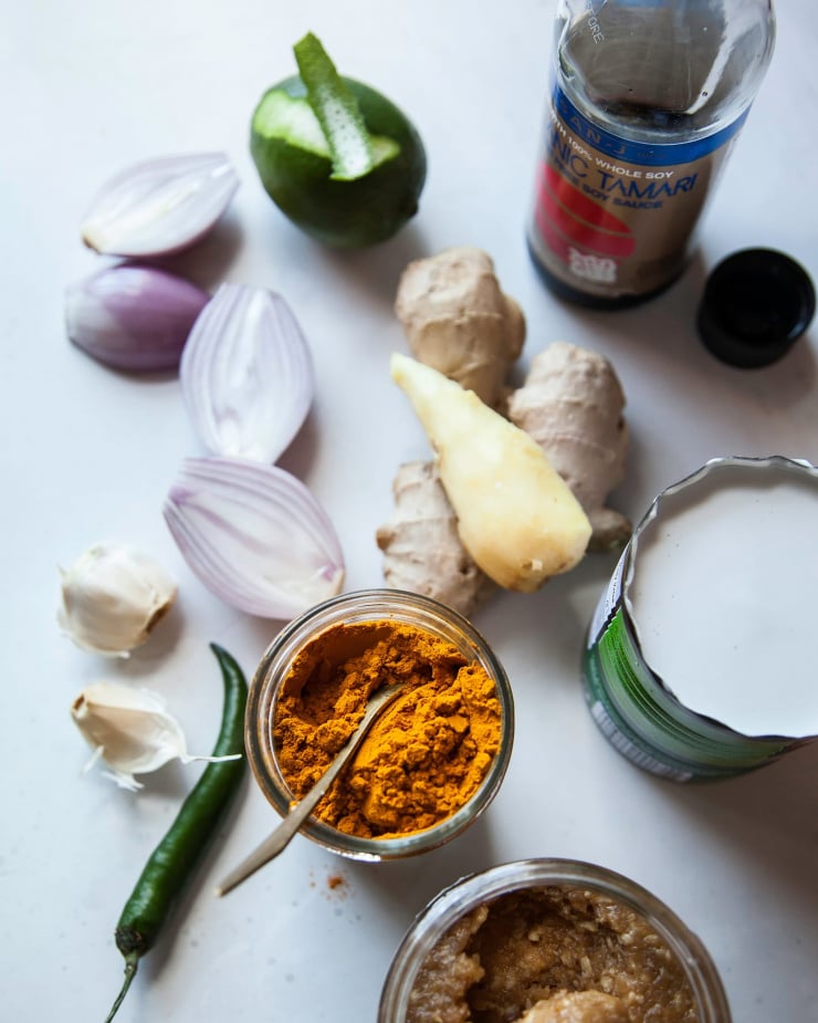 Golden Coconut Broth Bowls with Crispy Tofu - The First Mess