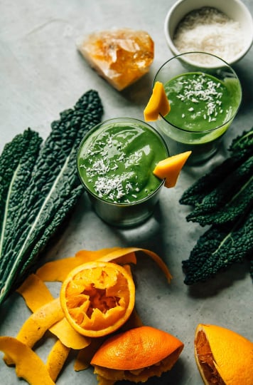 Deep Tropical Vibes Green Smoothie - The First Mess