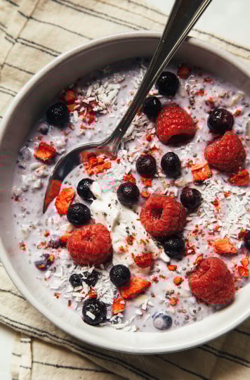 BLUEBERRY & COCONUT BIRCHER MUESLI - The First Mess