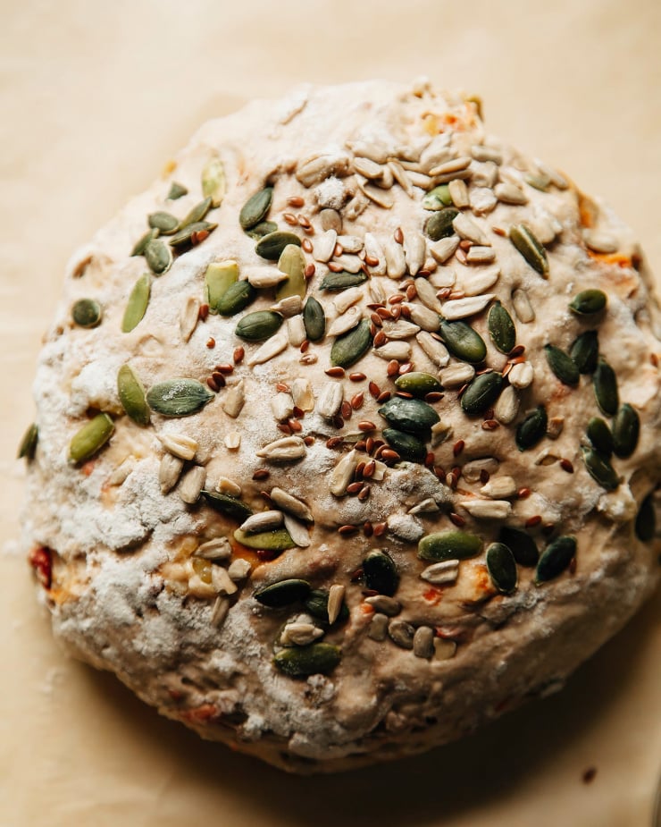 No knead marathon bread, pre-baking