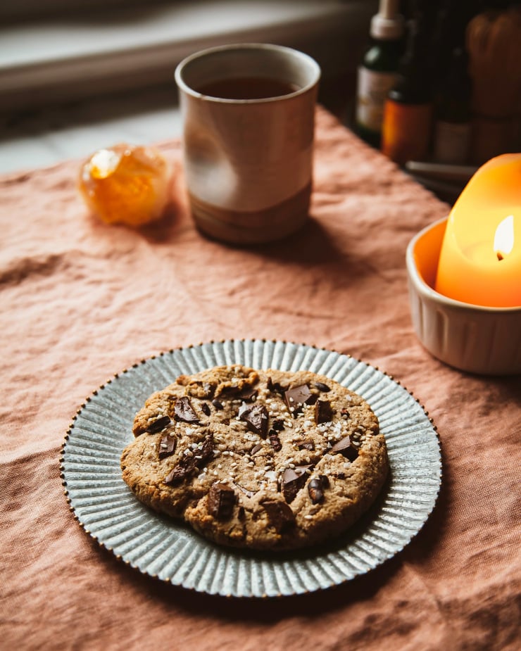 Jumbo grain-free tahini chocolate chunk cookie